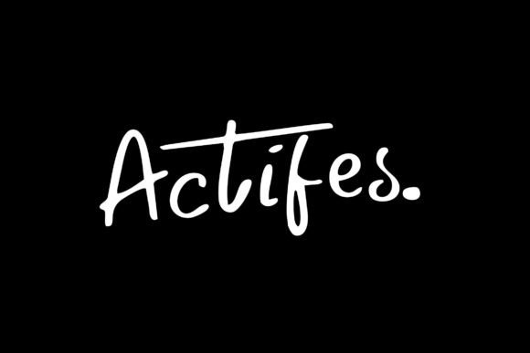 Actifes: A Handwritten Script Font for Modern Editorial Design