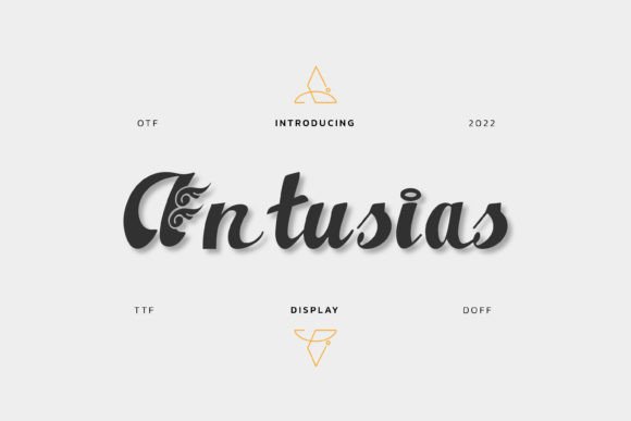 Antusias: A Bold Script Font for Modern Editorial Design
