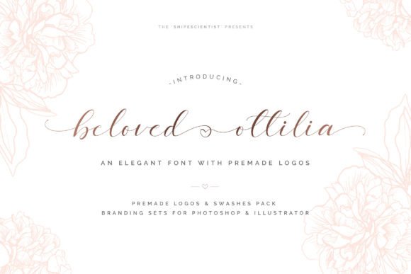 Beloved Ottilia: A Dazzling Script Font for Crafters and Product Designers