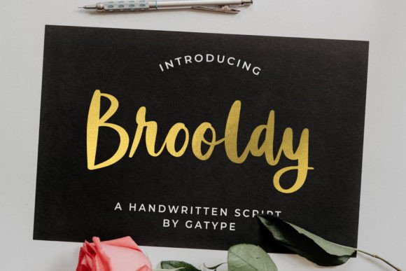 Brooldy: A Bold Handwritten Script Font for Modern Editorial Design