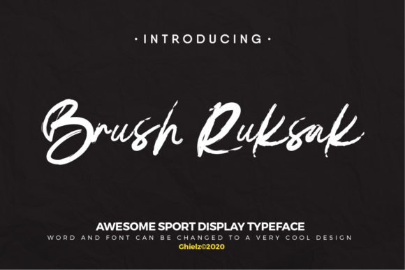 Brush Ruksak: A Handwritten Font for Elegant Web Typography