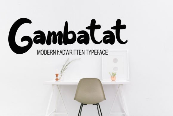 Gambatat: A Bold Handwritten Font for Crafters and Product Makers