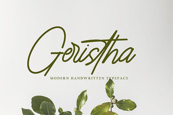 Geristha: A Fresh Script Font for Modern Branding Projects