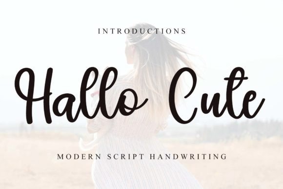 Hallo Cute: A Delicate Script Font for Elegant Editorial Design