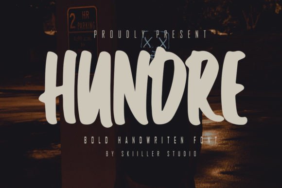 Hundre: A Bold Handwritten Font for Modern Editorial Design