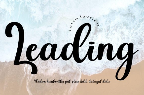 Leading Font Review: A Handwritten Touch for Modern Branding