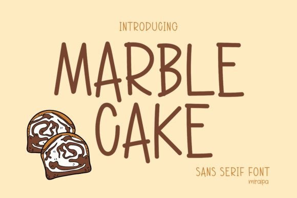Marble Cake: A Whimsical Handwritten Font for Makers and Sellers
