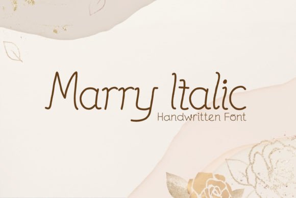 Marry Italic: A Chic Handwritten Font for Modern Editorial Design