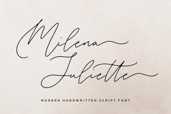 Milena Juliette: A Timeless Handwritten Font for Editorial Design