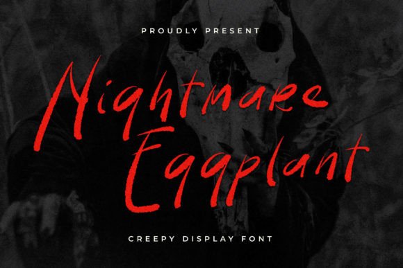 Nightmare Eggplant: A Handwritten Font for Bold Editorial Design
