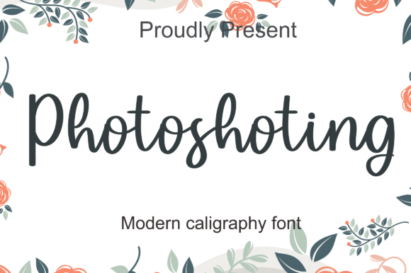 Photoshoting: A Chubby Handwritten Font for Modern Editorial Design
