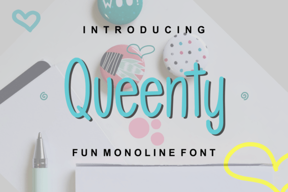 Queenty: A Handwritten Font for Modern Editorial Design and Digital Publishing