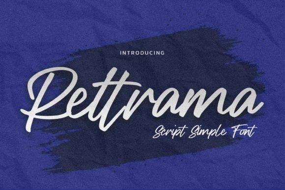 Rettrama: A Dazzling Script Font for Editorial Design and Digital Publishing