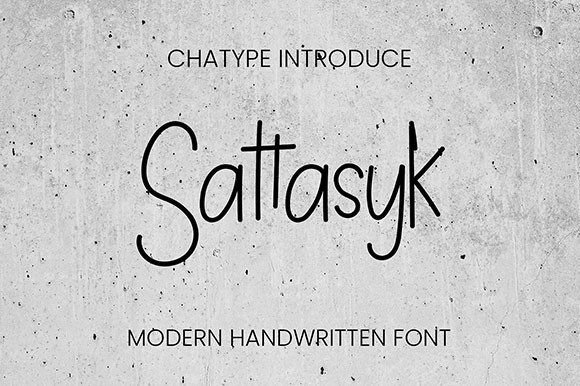 Sattasyk: A Handwritten Font for Modern Editorial Charm