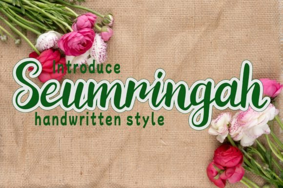 Seumringah: A Cute Handwritten Font for Crafters and Product Designers