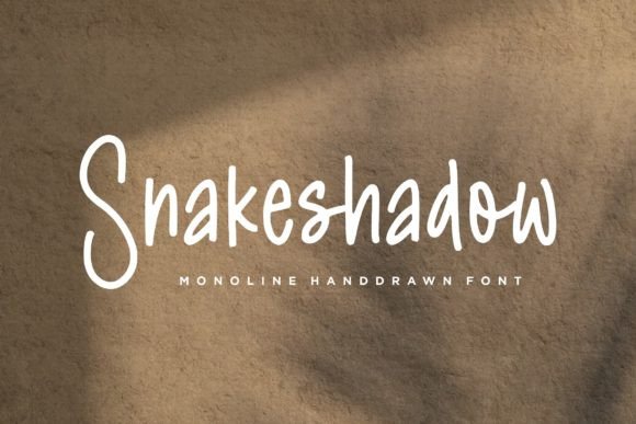 Snakeshadow Font: Elevate Your Brand with a Modern Handwritten Typeface
