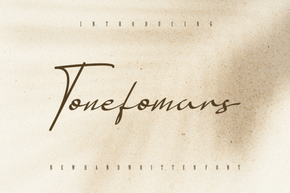 Tonefomars: A Refined Script Font for Modern Editorial Design