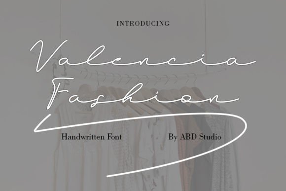 Valencia Fashion: A Stylish Script Font for Crafters & Product Designers