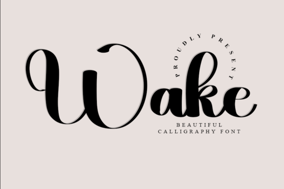 Wake Font: A Stylish Handwritten Typeface for Professional Branding